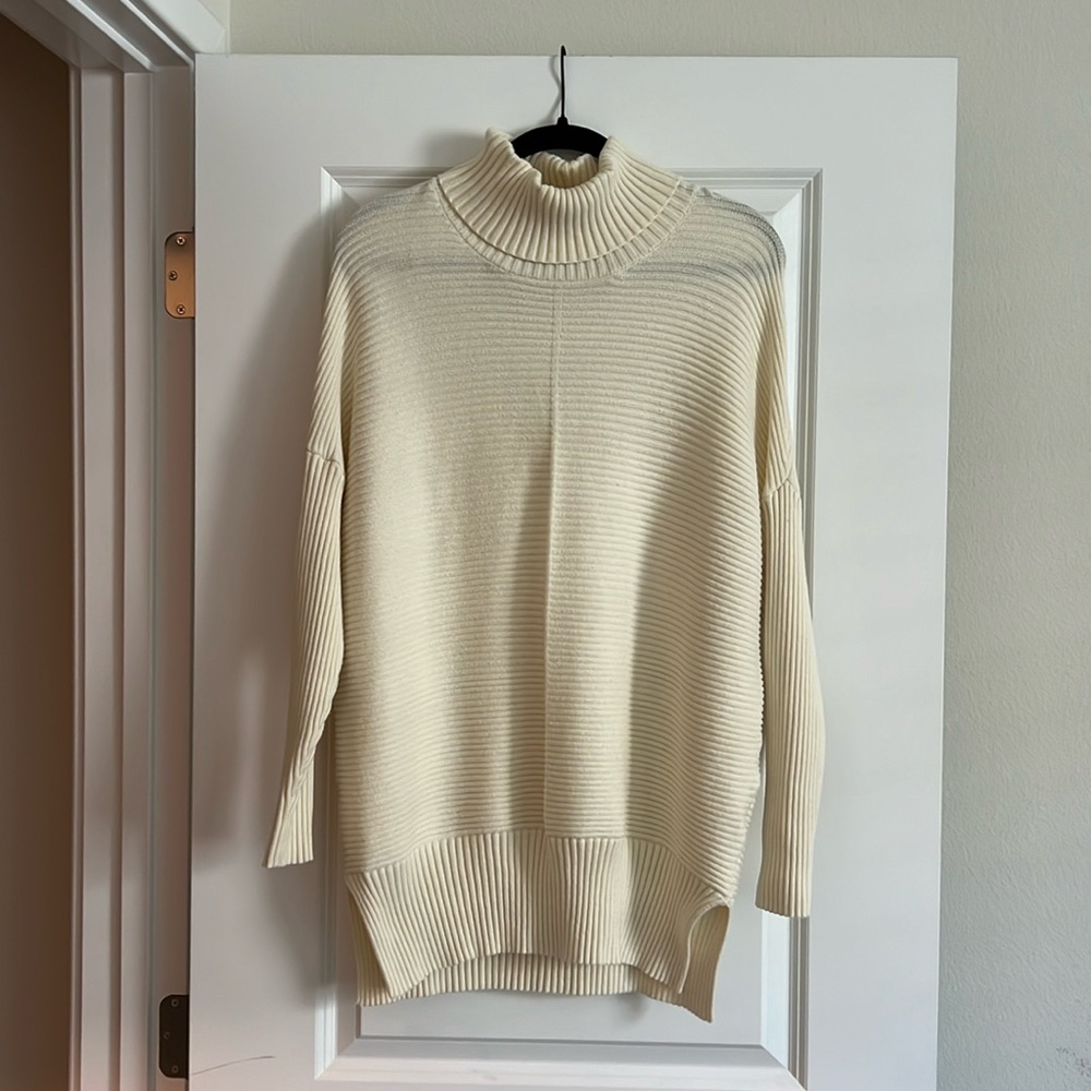 Cream turtleneck sweater